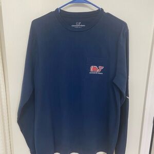 Vineyard Vines Men's M Classic Blue Long Sleeve Tee